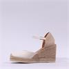 Unisa Castilla Espradrille Wedge Strap - Ivory Leather